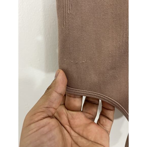 Sirena Santa Barbara Ribbed Bodysuit OS Thong Minimal Beach Y2K Shaping Capsule - Picture 9 of 14